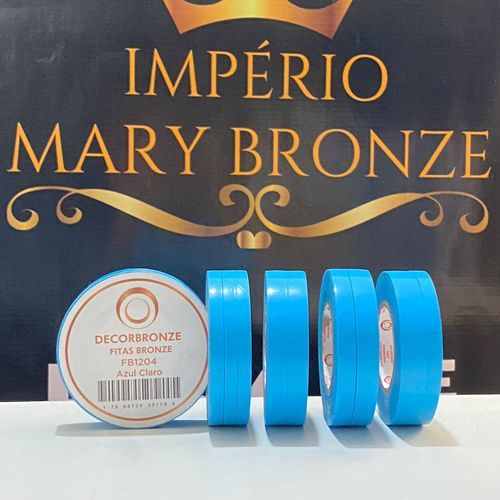 FITAS CORTADAS DECORBRONZE AZUL CLARO em Oferta na Shopee