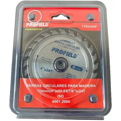 Disco de Corte Profield 110mm 24 Dentes Madeira Aço