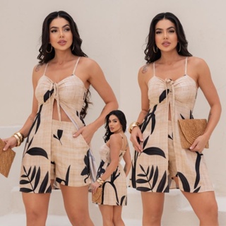 CONJUNTO FEMININO VESTIDO BATA E SHORTS, Elegante Conjunto Social Conforto Estilo-Tecido VISCOLINHO. em Oferta na Shopee