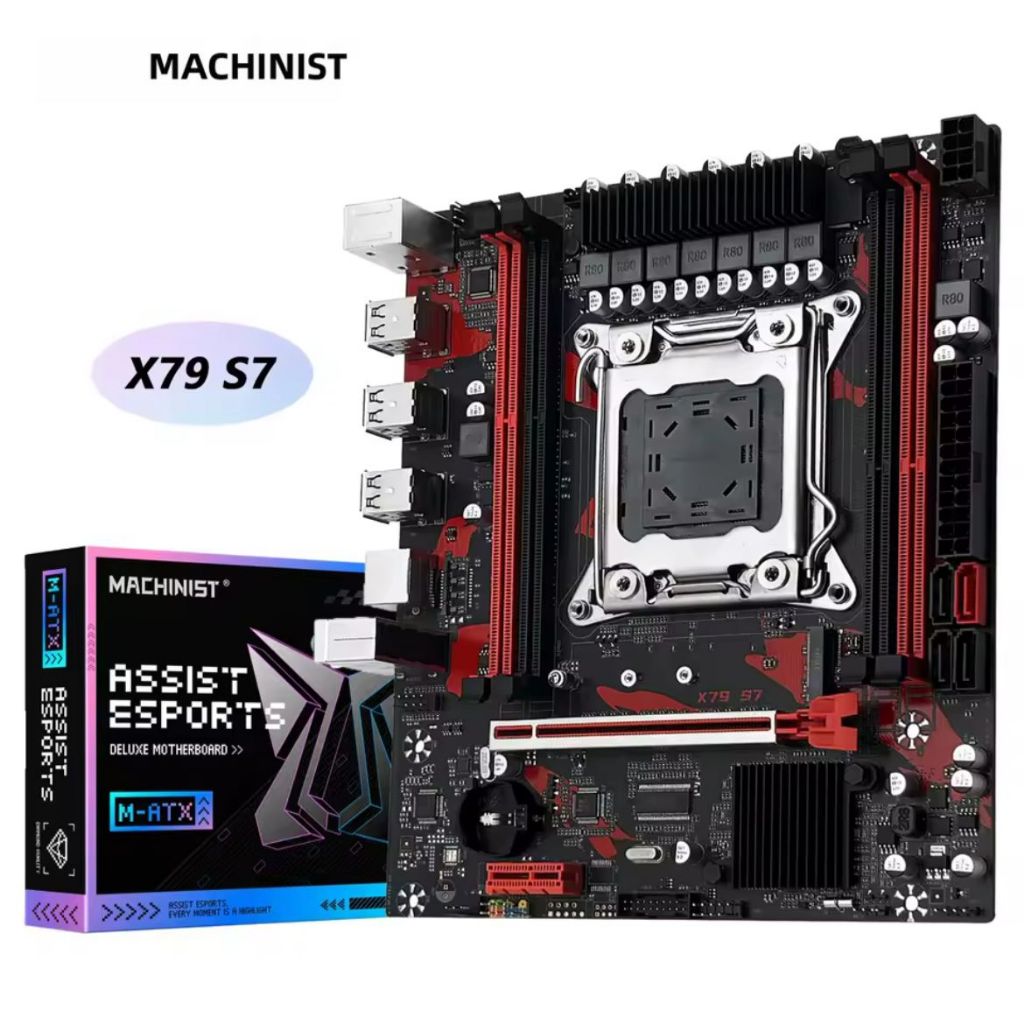 Placa Mãe Machinist Original X99 Rs9 / Pr9 / X79 S7 - Xeon