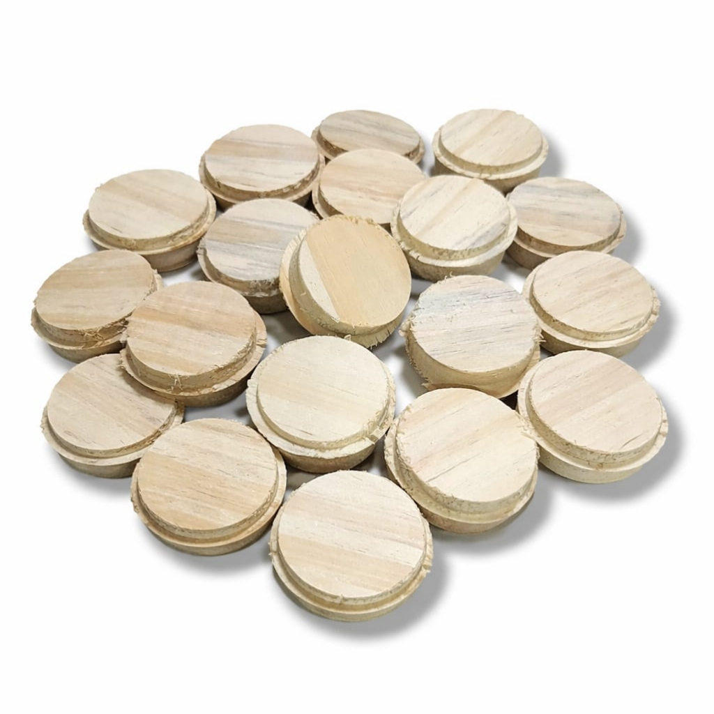 Kit com 100 , 50 , 15 und Disco Madeira Bolacha Rodinhas 40mm Artesanato