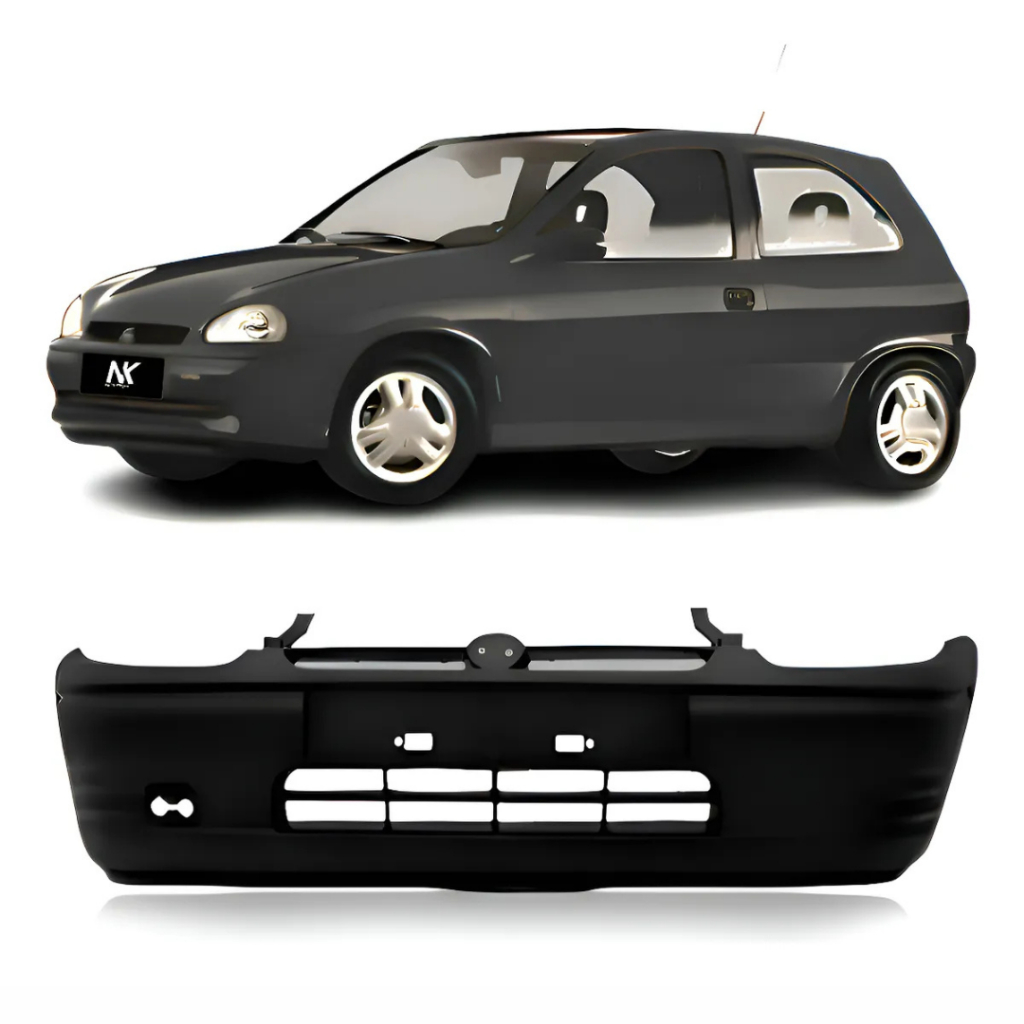 Parachoque Dianteiro Corsa Wind Super  Pick-up  1993  1994 1995 1996  á 1999 PRETO em Oferta na Shopee