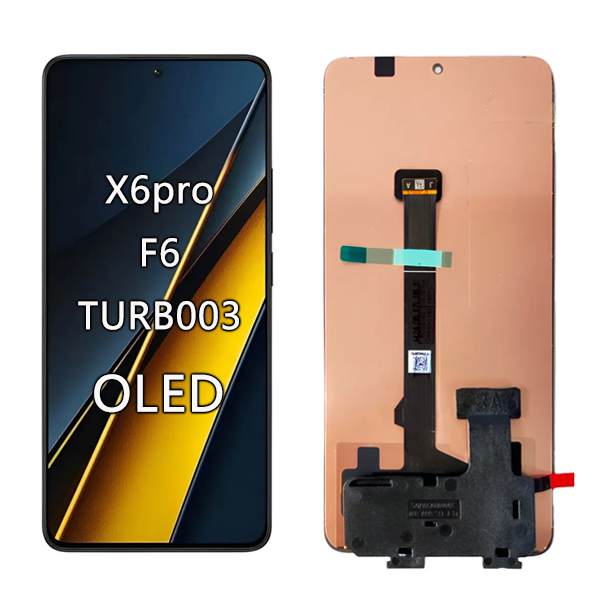 Tela Frontal Display Lcd Para Xiaomi Poco X6 Pro/F6/TURBO03 OLED Sem Aro Preto