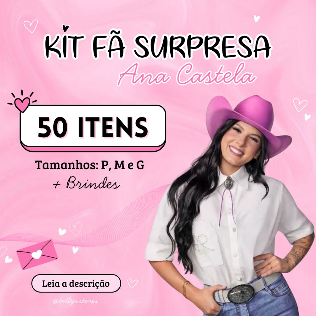 Kits Ana Castela Surpresa | Photocard | Adesivos | Poster | Chaveiro | + Mimos em Oferta na Shopee