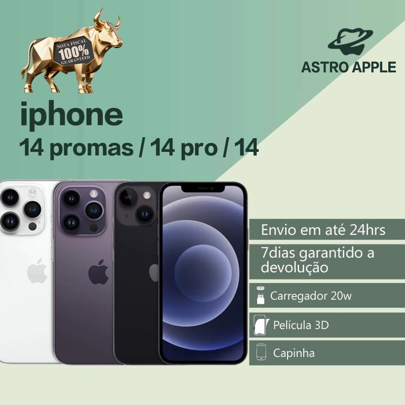 Celular Iphone 14/ 14 Pro/ 14 Pro Max 128gb/ 256gb 100% Original Com Garantia