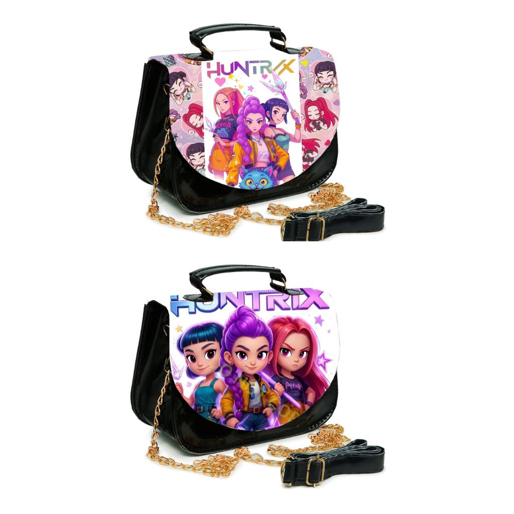 Bolsinha Luxo Guerreiras do Kpop Huntrix Minibag Maleta em Oferta na Shopee