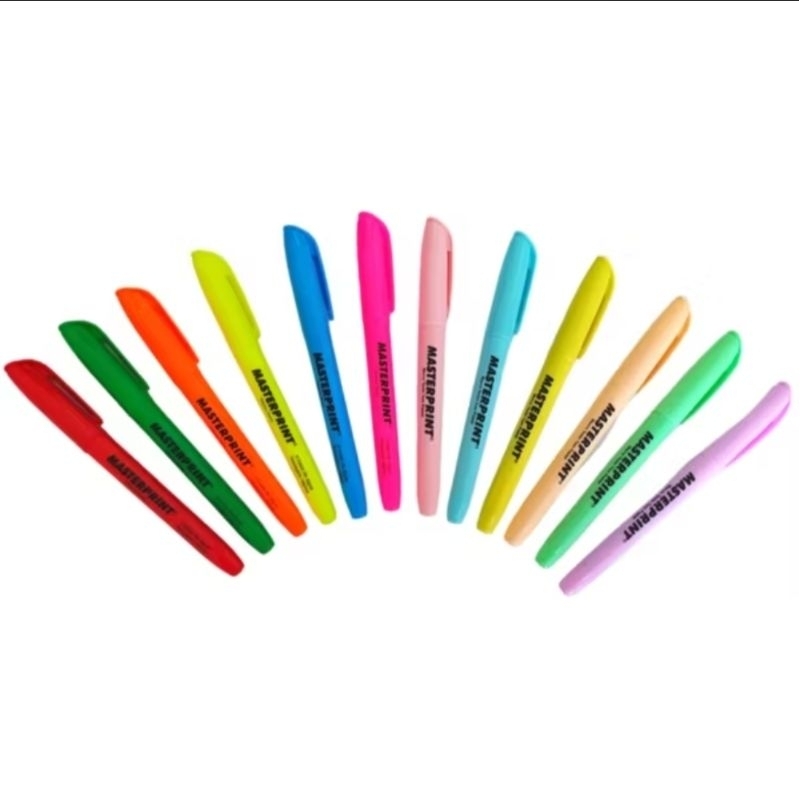 Imagem Kit 12 marca texto masterprint 6 neon + 6 pastel