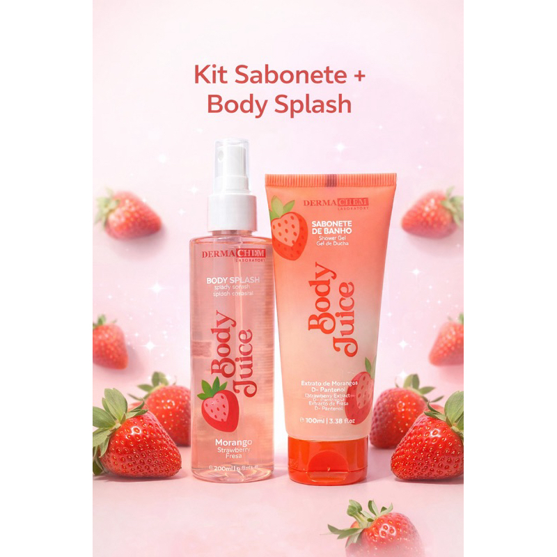 Kit Sabonete +Body Splash Melancia Dermachem Refresca a pele para o dia dia Ideal Para o Dia Dia e para presente