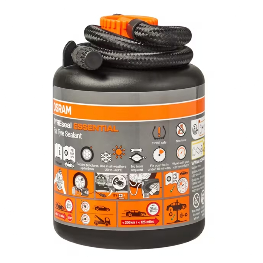 Vedante Selante Gel Pneu Furado Osram 450ml Tyreseal Essential em Oferta na Shopee