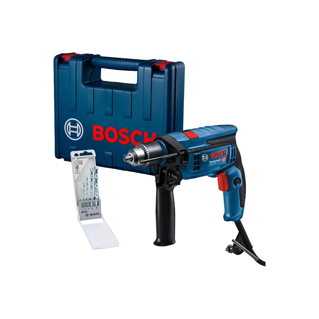 Furadeira De Impacto 1/2 750w Maleta 5 Brocas Gsb13re Bosch 220V em Oferta na Shopee