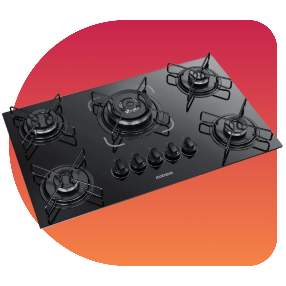 Cooktop 5 Bocas Itatiaia Essencial Tripla Chama Vidro Temperado Preto Bivolt em Oferta na Shopee