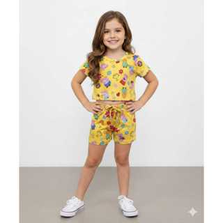 Conjunto verão infantil de  menina temático da Peppa em Oferta na Shopee