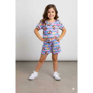 Conjunto verão infantil de menina temático da Maria clara em Oferta na Shopee