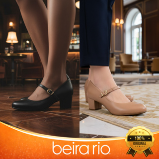 Scarpin Beira Rio Bico Redondo Boneca Napa Confortável Social  Original em Oferta na Shopee