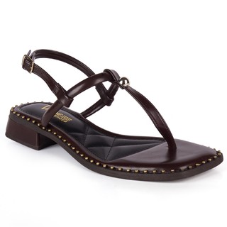 Sandália rasteirinha saltinho baixo feminina fivela Vitrine shoes