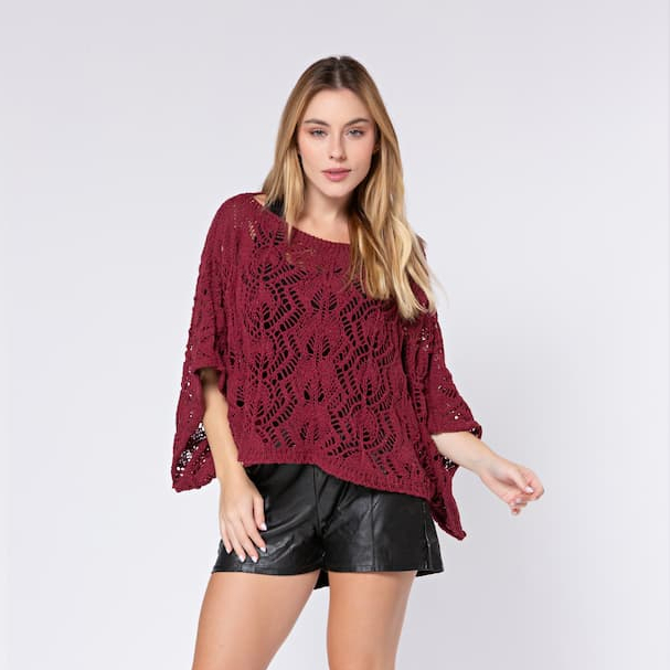 Blusa Feminina Boho Vazada Soltinha Tricô Rendado Crochê Tendência Sobreposição em Oferta na Shopee