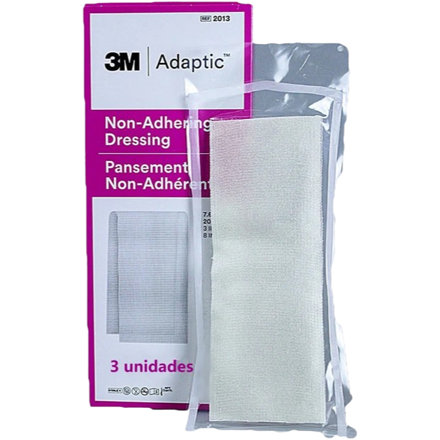 Curativos Não Aderentes Adaptic 7.6 X 20.3 Cm - 3M - 10 envelopes c/ 30 unidades