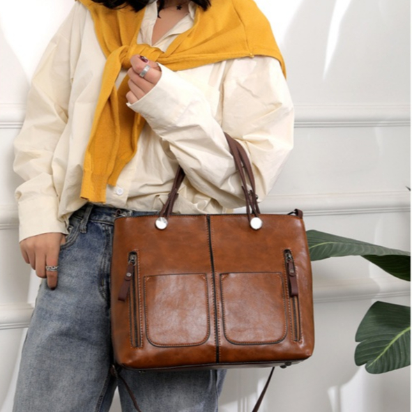bolsa feminina couro Bolsas Tote mochila feminina trabalho bolsa feminina media
