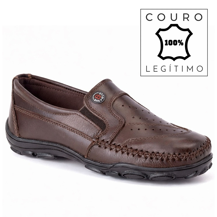 Mocassim Sapatilha Docksider Masculino todo em Couro Legitimo em Oferta na Shopee