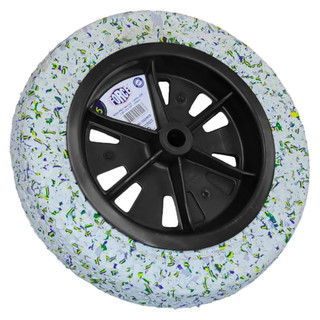 Roda Completa Maciça Borracha Reciclada 3.25 x 8 x 1" (Furo 25mm) Force