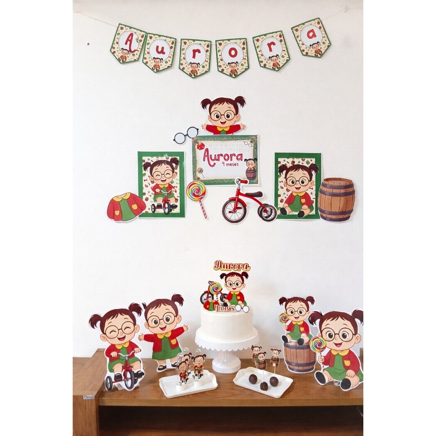 Kit Mesversário Chiquinha Personalizado |  Festa Infantil LEMBRANCINHA PERSONALIZADA - *CHAVES -CHIQUINHA turma chaves