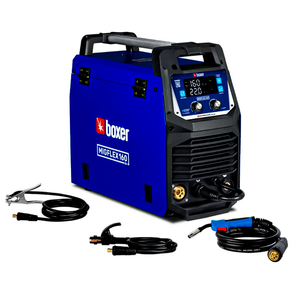 Inversora Máquina solda 160A Para Eletrodo MIG MAG - MIGFLEX 160BV Profissional - BOXER Solda Tudo