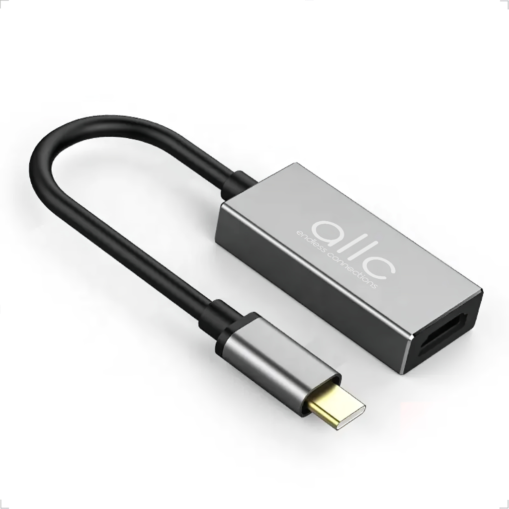 Adaptador USB-C HDMI 4K Cabo Tipo C para Macbook iPhone 15/18 iPad Samsung S8/S26 Fold Asus Rog Tablet Notebook