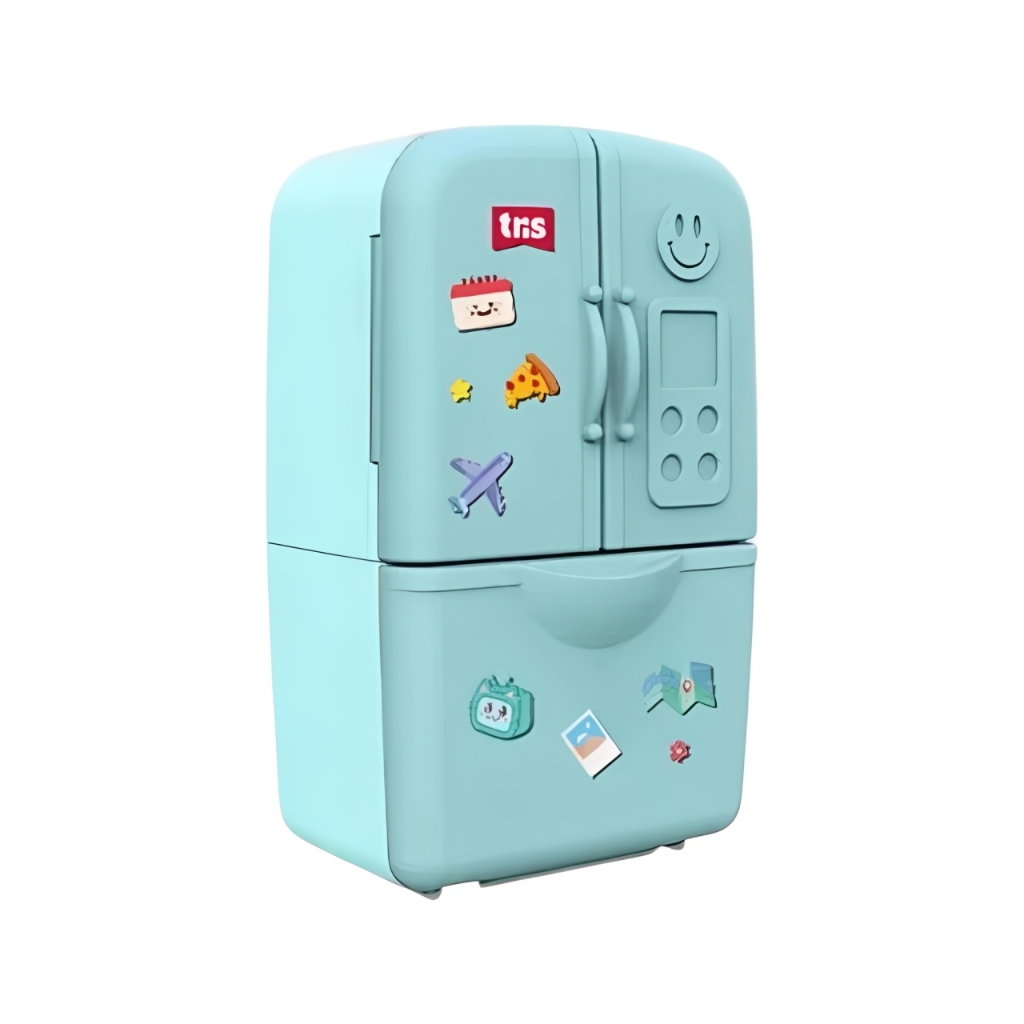 Apontador Geladeirinha Duplo com Depósito e Borracha Frost