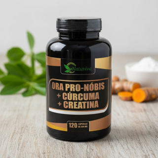 OraPro-nbs  + curcuma + creatina 120 cápsulas 500mg - Natuvivia em Oferta na Shopee