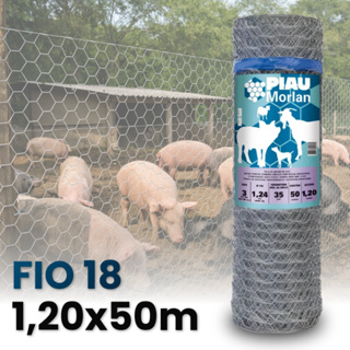 Tela Mangueirão Morlan 1,20x50m Fio 18 Hexagonal Galinheiro Cercamento em Oferta na Shopee
