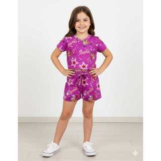 Conjunto verão infantil de  menina temático da Barbie em Oferta na Shopee