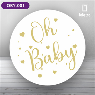 Capa Painel Redondo de Festa Veste Fácil Sublimados Tema Oh Baby Decoração Exclusiva. em Oferta na Shopee