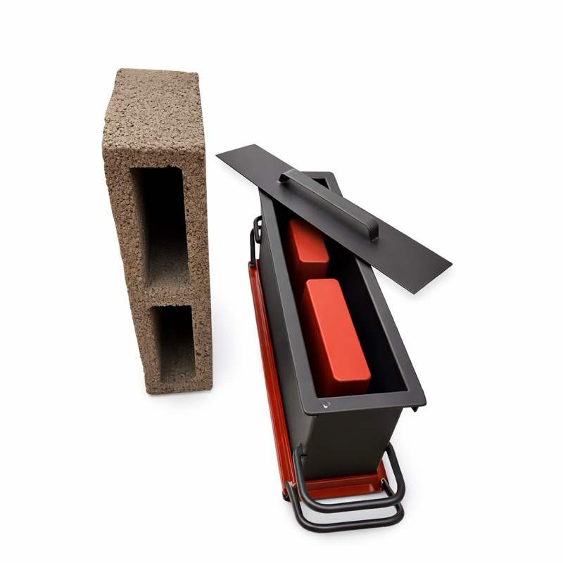 forma de bloco 9x19x39 C/Fundo “molde”– Aço pintado com zarcão – Envio imediato”