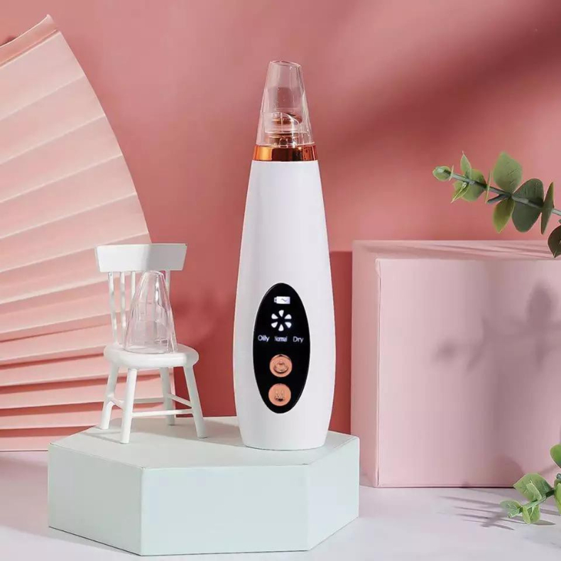 Removedor Cravos e Espinhas  Sucção a Vácuo Aparelho Recarregável Sugador USB Com 6 Pontas em Oferta na Shopee