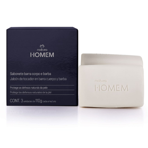 NATURA HOMEM TRADICIONAL - CAIXA DE SABONETE BARRA COM 3UN em Oferta na Shopee