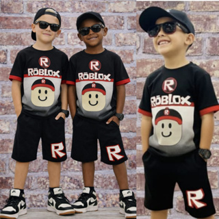 Conjunto Infantil Juvenil Menino Blusa 100% Algodão + Bermuda Moletinho Roblox Naruto Mickey Carinha em Oferta na Shopee