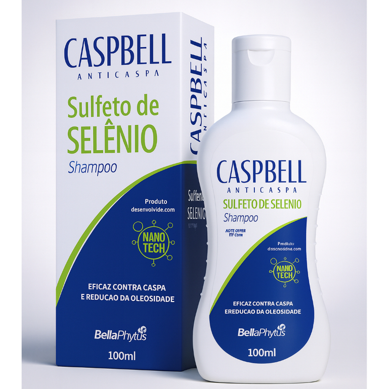 Shampo Caspbell BellaPhytus Selênio Anticaspa  Dermatite Controle Descamação Antifúngico Oleosidade em Oferta na Shopee