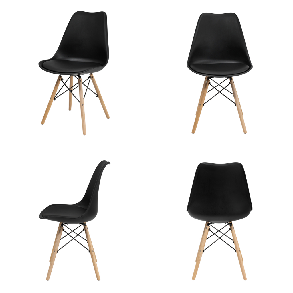 Conjunto com 2 Cadeiras Saarinen Leda DSW - Cores Diversas