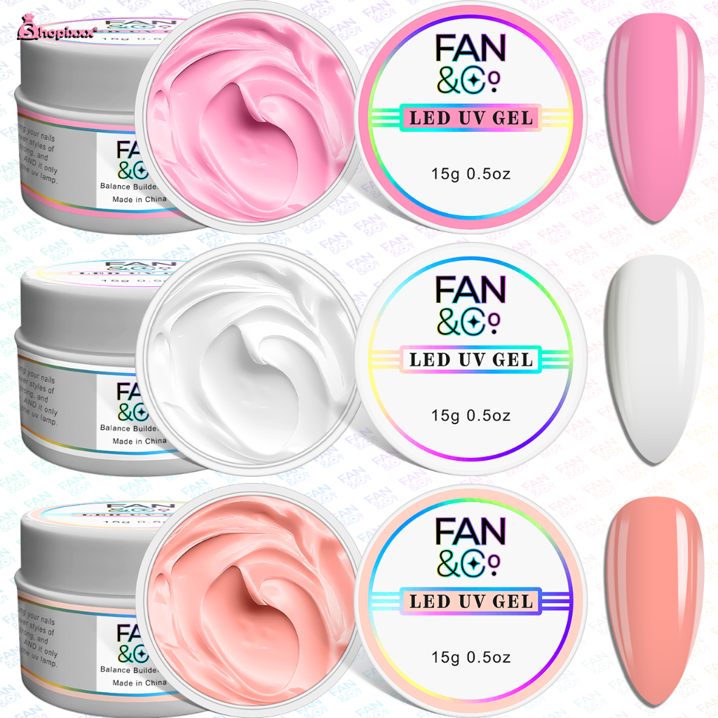 KIT 3 Gel 15g Para Unhas Gel fibra Profissional Alongamento De Unha em Oferta na Shopee