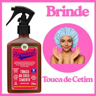 Tônico Rapunzel 250ml Lola Cosmetics | Crescimento e Força dos Fios + Brinde Touca de Cetim em Oferta na Shopee