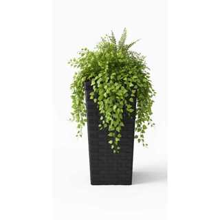 VASO COLUNA DE MADEIRA SINTETICO PARA ARRANJOS DECORATIVOS PLANTAS ARTIFICIAIS