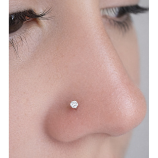 Piercing Ponto de Luz Nariz Nostril Prata 925 Legítima em Oferta na Shopee
