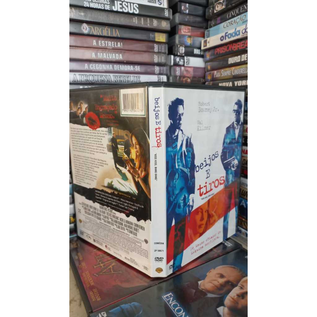 Dvd Beijos E Tiros Robert Downey Jr - Impecavel Novo - Val Kilmer