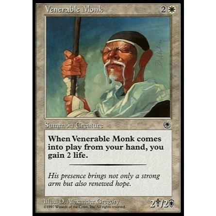 Monge Venerável (Clerigo / Vida) - - Magic The Gathering