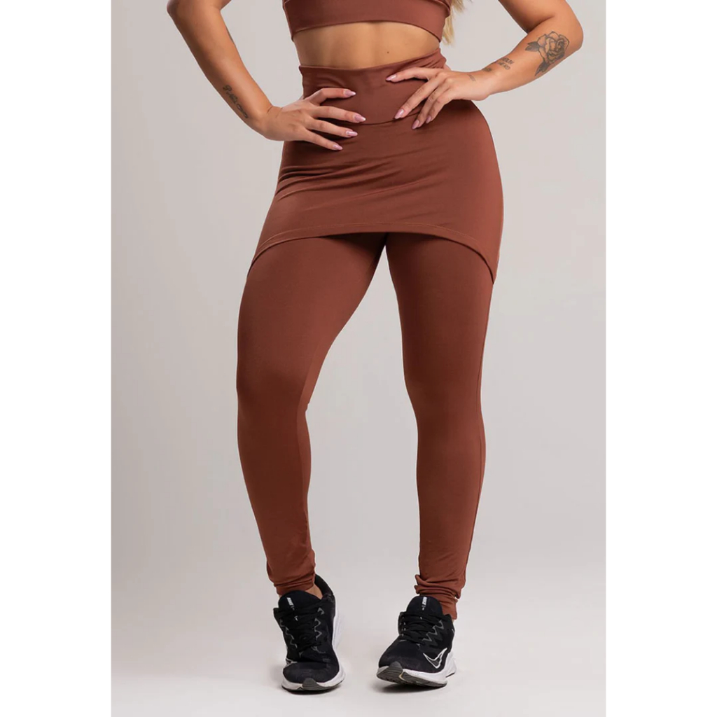 Calça Legging Suplex Saia Tapa Estampada Cintura Alta Fitness Mvb Modas em Oferta na Shopee