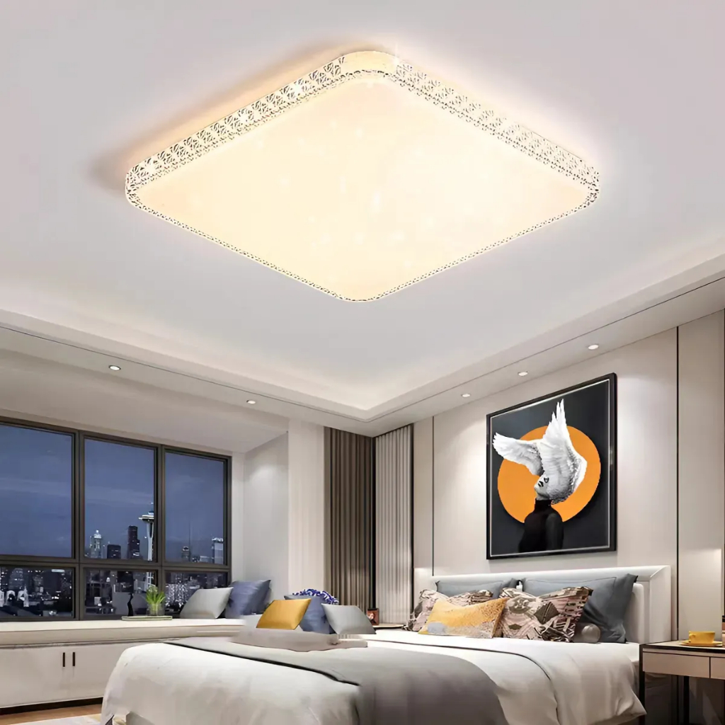 Plafon Led Cristal Multicor 1 Andar Sobrepor 60w 127/220v em Oferta na Shopee