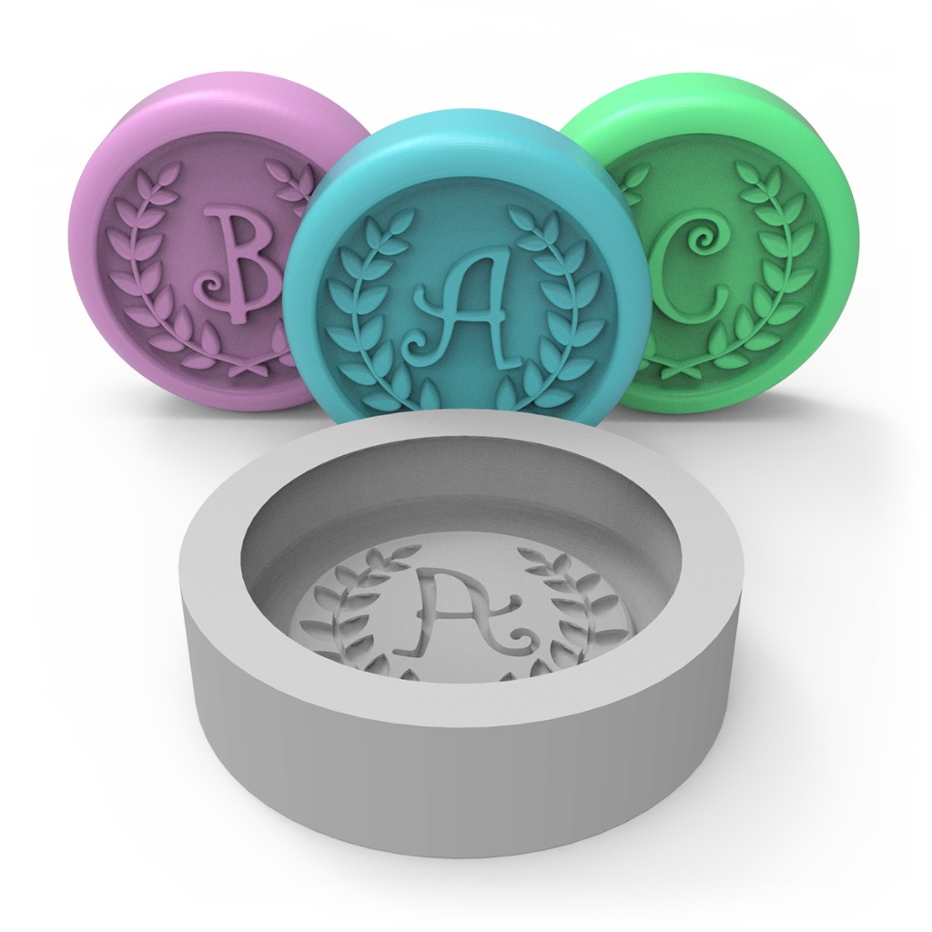 Molde de Silicone Letra Coroa de Louro para Lembrancinha Resina Sabonete Vela Cera Gesso em Oferta na Shopee