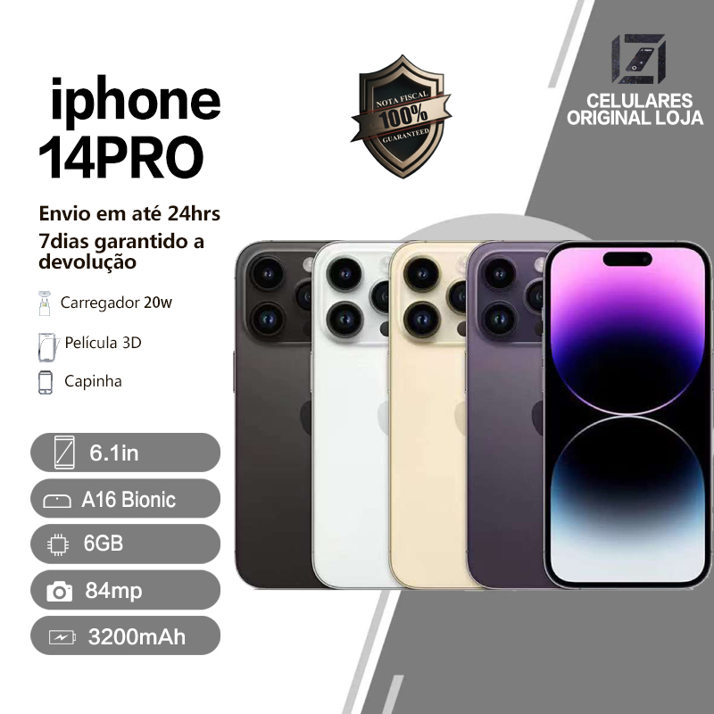 Celular Apple iPhone 14 Pro 128GB 5G Dual Sim Original