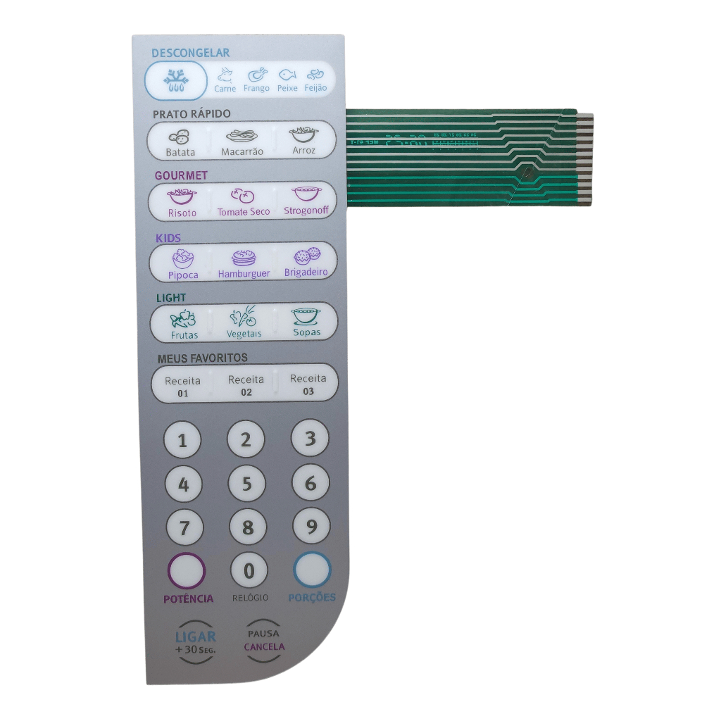 Membrana Teclado Microondas Electrolux MEF41Y