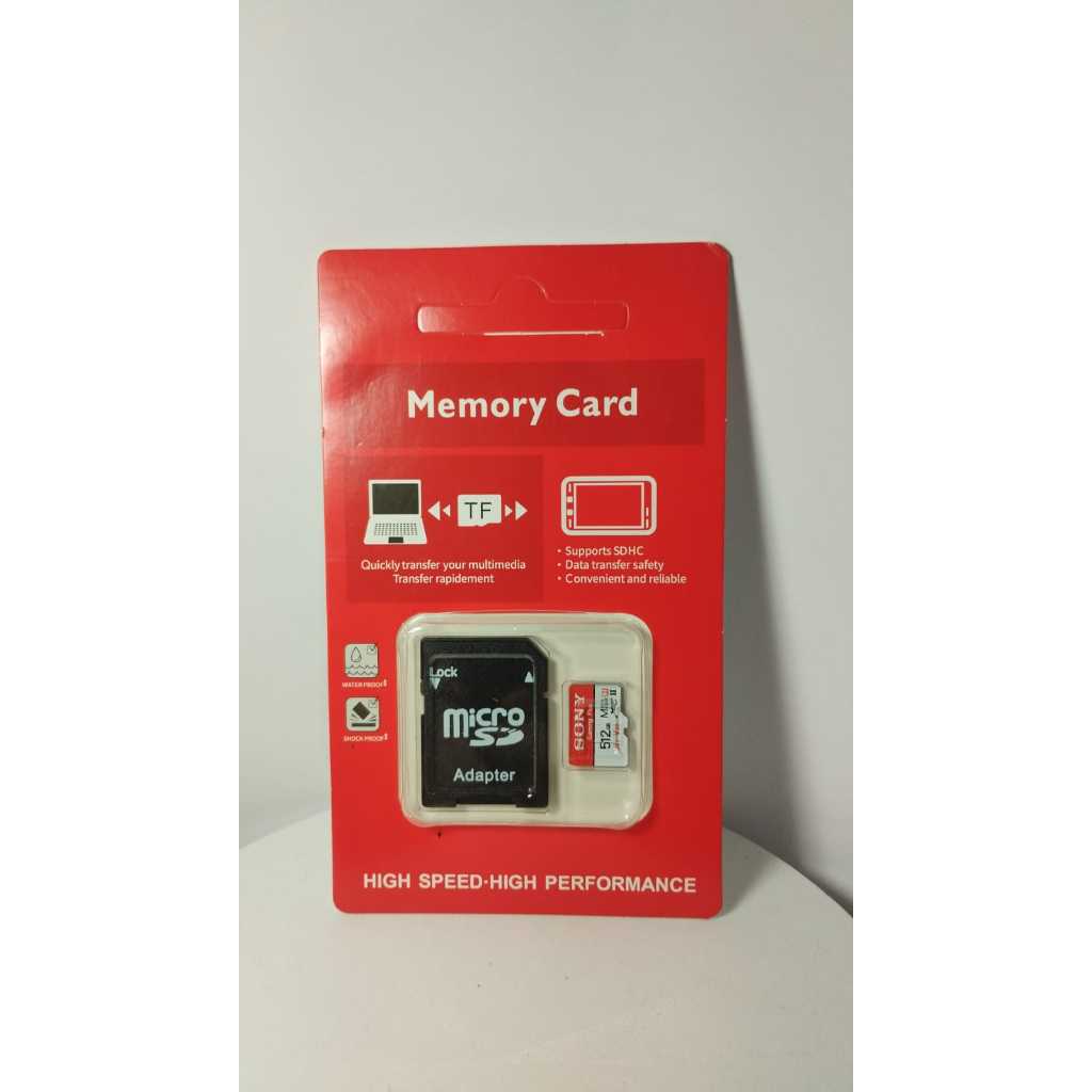 Cartão de Memória Micro SD 512GB Sony Gaming Plus + Adaptador SD - Alta Velocidade Classe 10 U3 V30 Ideal para voce
